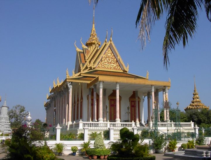 Silver Pagoda at the Royal Palace in Phnom Penh, capital city of Cambodia ( Kampuchea )