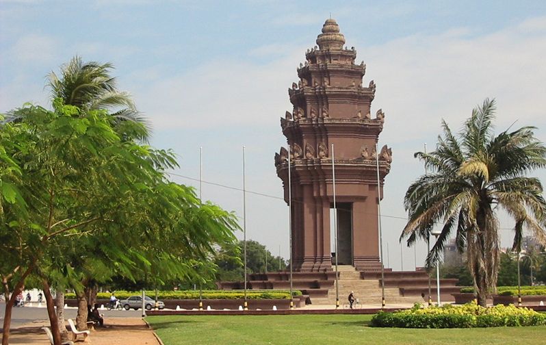 Independence Monument in Phnom Penh - capital city of Cambodia