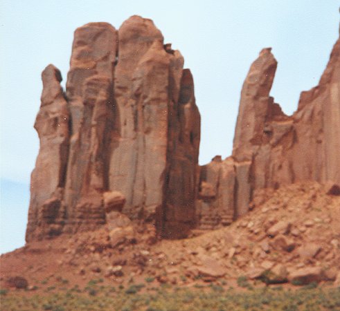 Sandstone Butte in Monument Valley