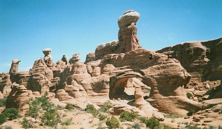 Tower Arch in Klondike Bluffs area of Arches National Park