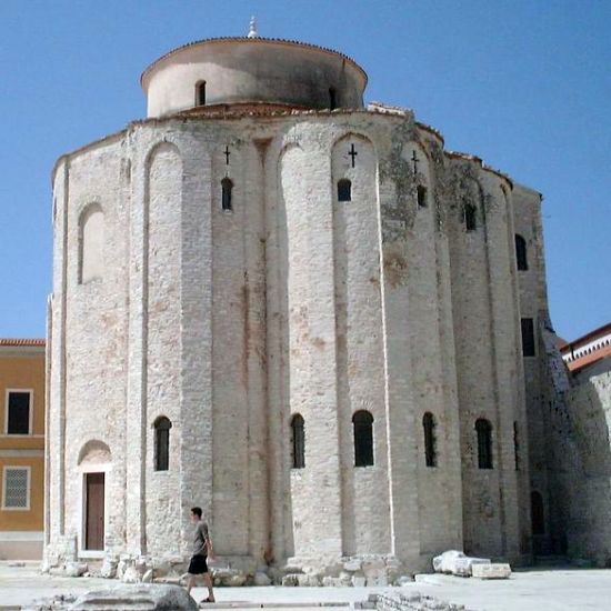 St. Donat Church in Zadar on the Dalmatian Coast of Croatia