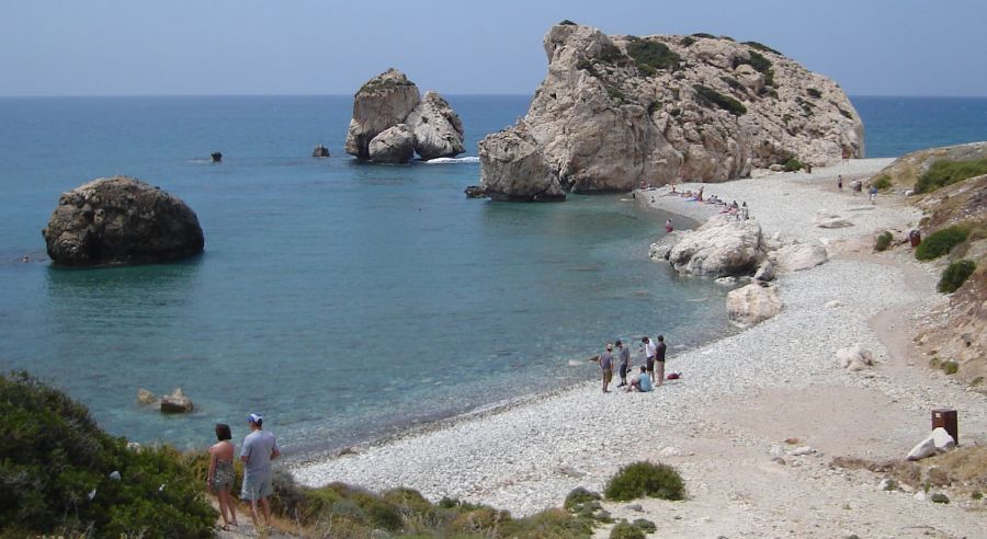 Beach at Petra Tou Romiou / Aphrodite's Rock