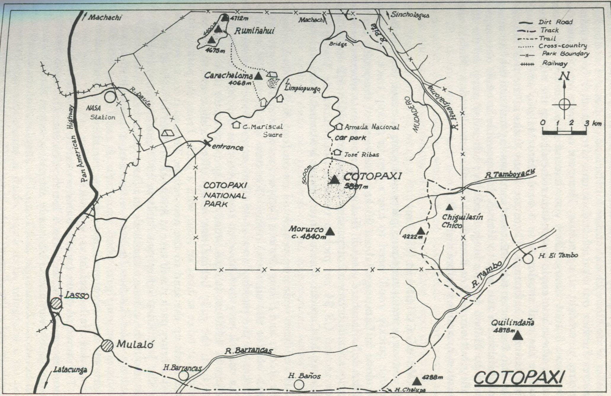 Map of Cotopaxi