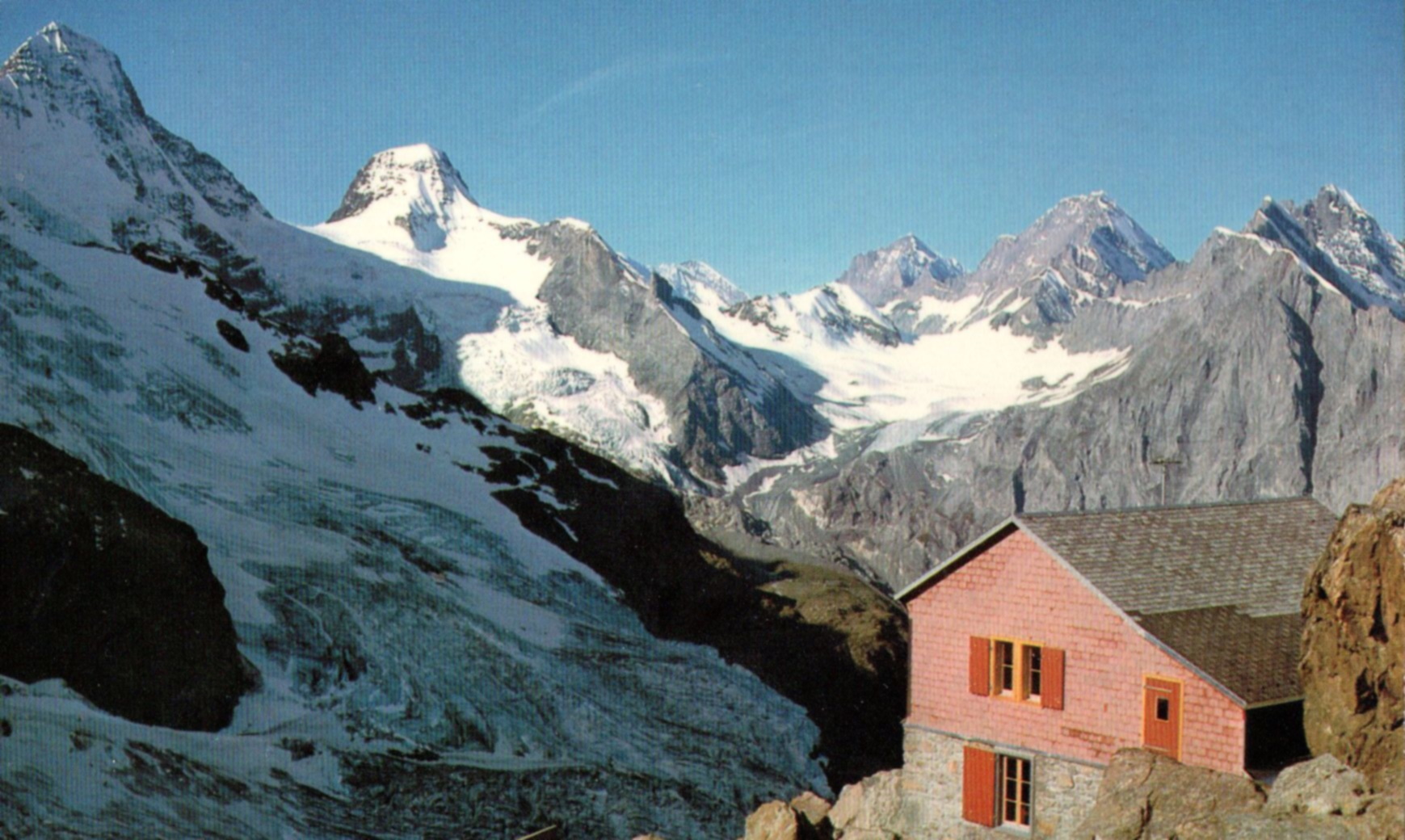 Breithorn and Tschingelhorn in the Lauterbrunnen Wall