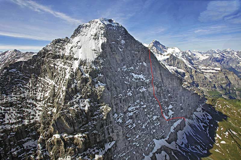 climbing the eiger north face