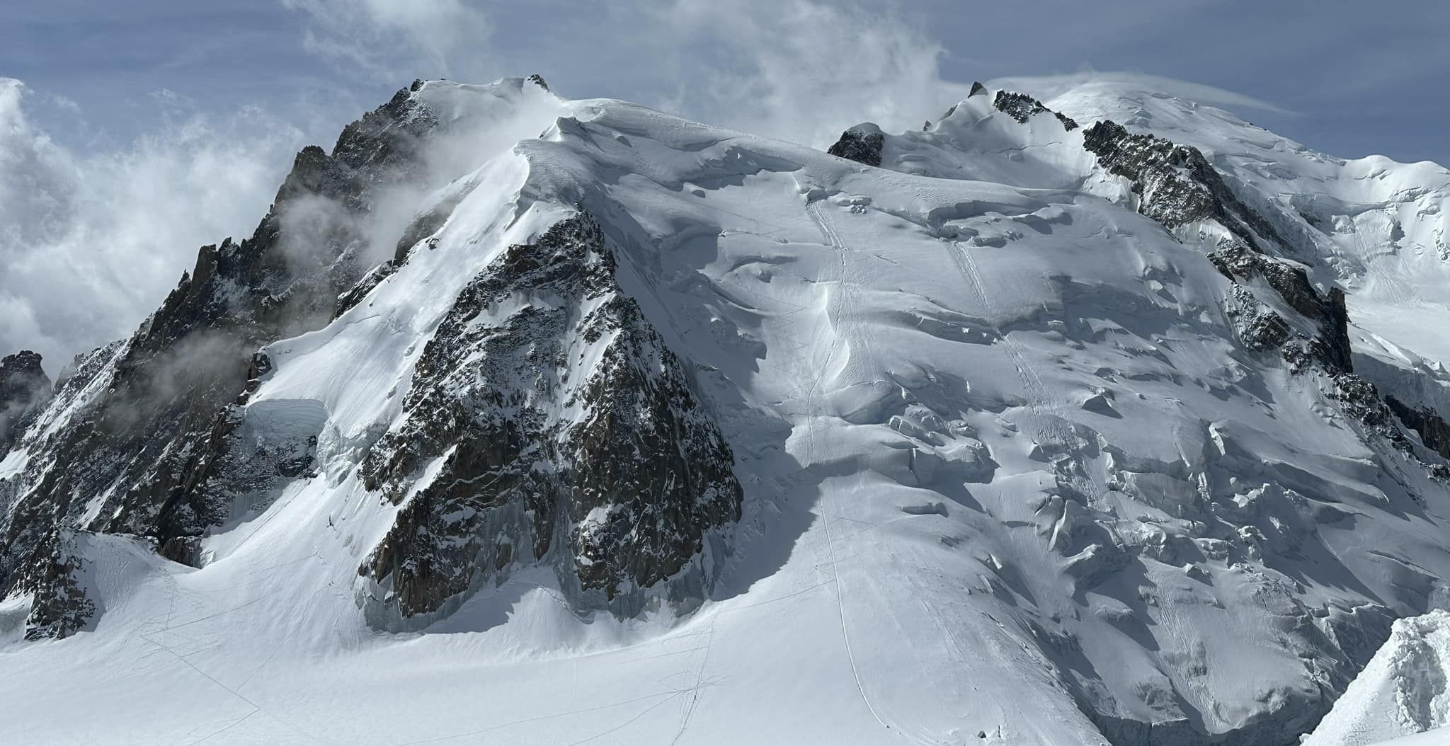 Mont Blanc du Tacul from Col du Midi