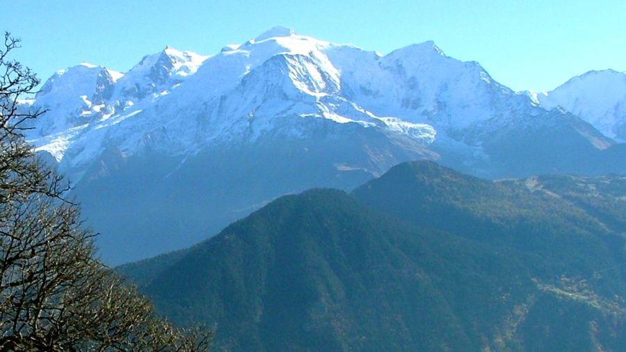 Mont Blanc Massif from Varan
