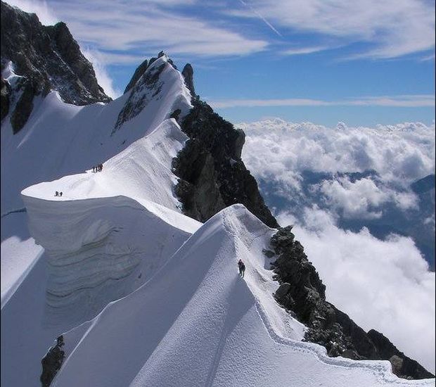 Rochefort Ridge in the Mont Blanc Massif