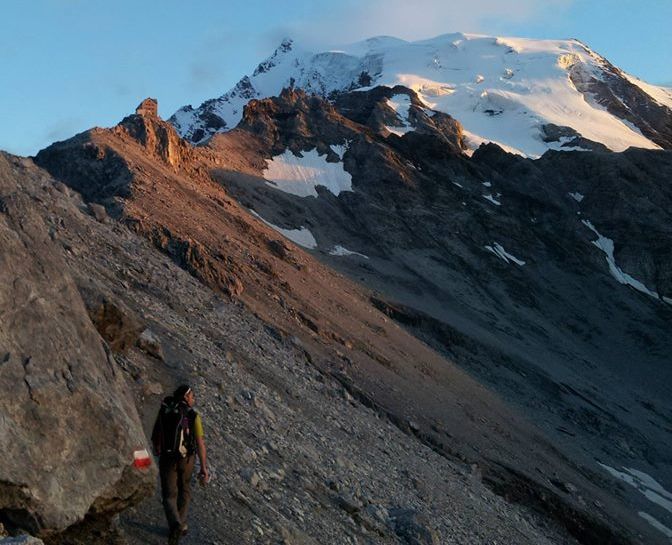 Ortler on approach to the Payer Hut