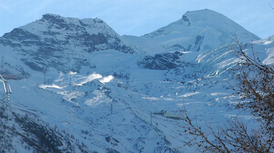 Allalihorn in the Mischabel Range above Saas Fe