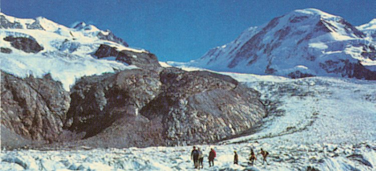 Monte Rosa and Lyskamm from the Gorner Glacier