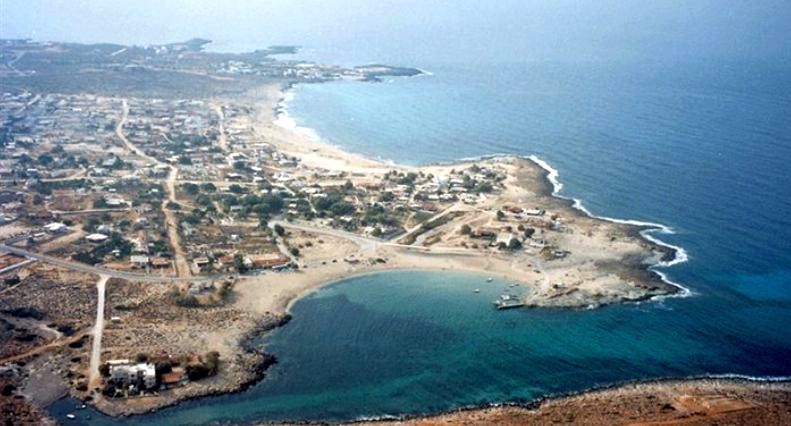 Aerial view of the town of Chania on the Greek Island of Crete ( Kreta )