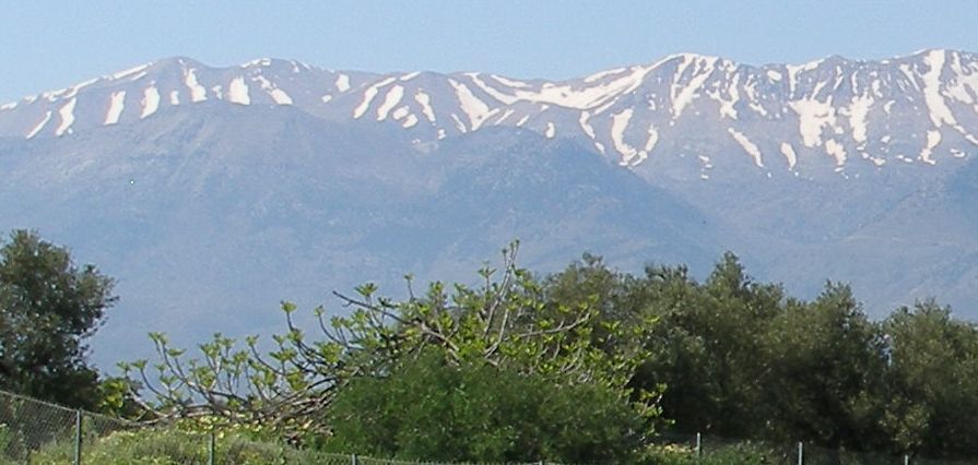 The White Mountains ( Lefka Ori ) on the Greek Island of Crete