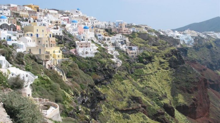 Santorini in the Cycladic Islands of Greece