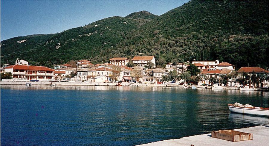 Waterfront at Vasiliki on Island of Lefkas / Lefkada