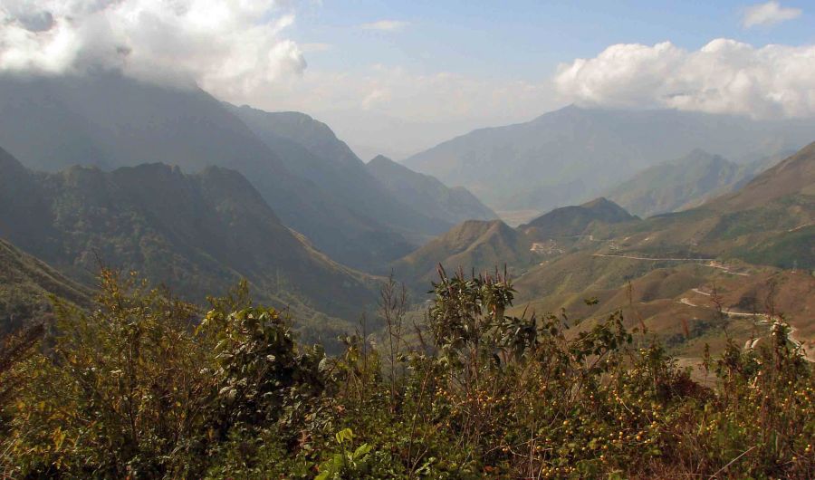 Fan Si Pan in the Mountains of Lao Cai Province in Northern Vietnam