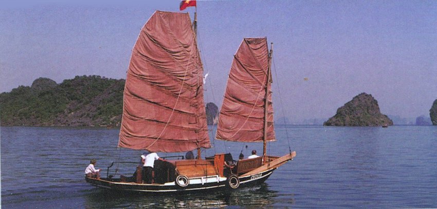 Junk in Halong Bay in Northern Vietnam