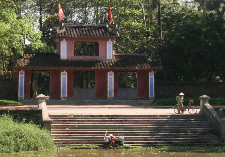 Entrance to Dieu De Pagoda on Dong Ba Canal in Hue