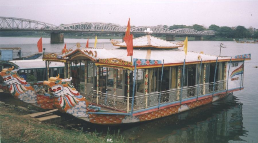 Dragon Boat on the Perfume River ( Song Huong ) at Hue