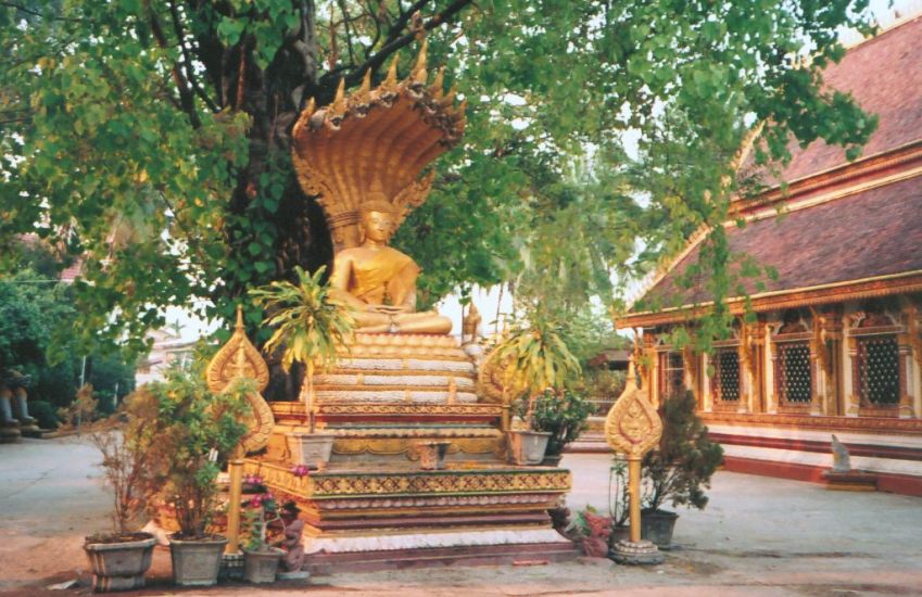 Buddha Statue in Vientiane Wat