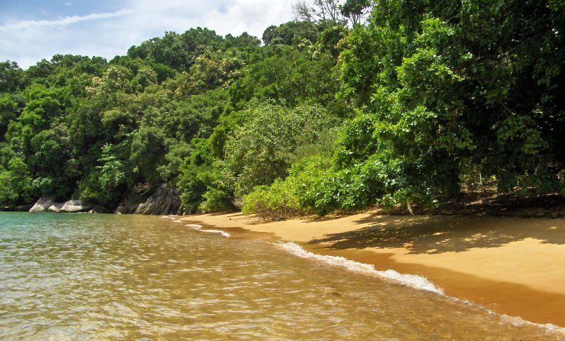 Beach at Monkey Bay on Tioman Island