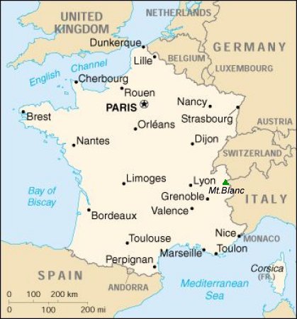 Map of France