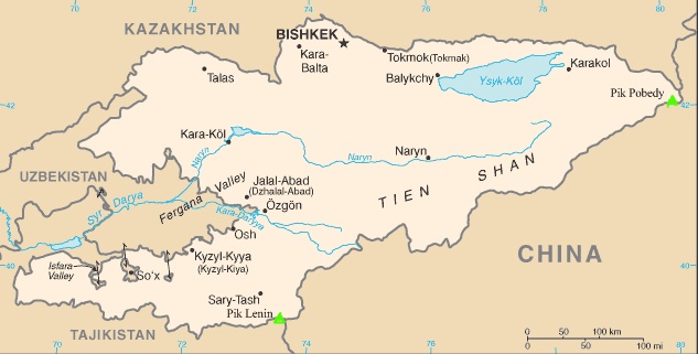 Photographs And Location Map Of The Tien Shan Mountains In