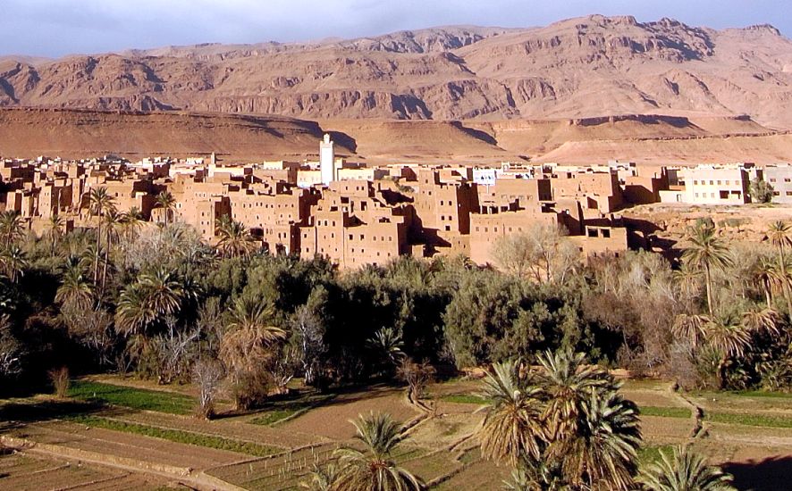 Tinerhir Village in the sub-sahara