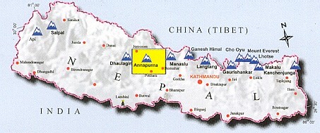 Annapurna - location map