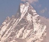 Macchapucchre ( The Fishtail Mountain ) in the Nepal Himalaya