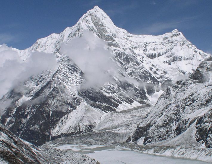 Kang Nachugo and Tsho Rolpa ( glacier lake )