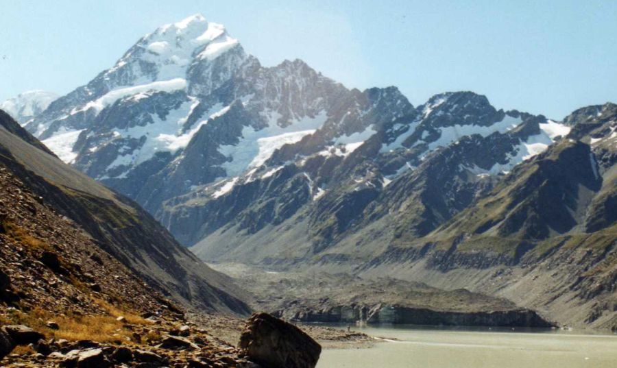 Mt. Cook above Hooker Lake