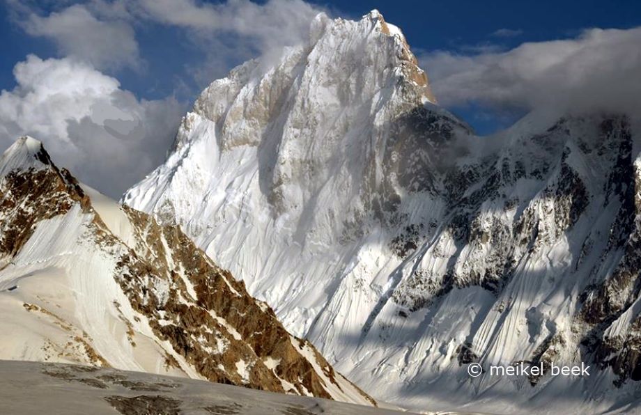 The Seven Thousanders - Baintha Brakk / Ogre ( 7285m ) from Snow Lake in the Karakoram Mountains of Pakistan