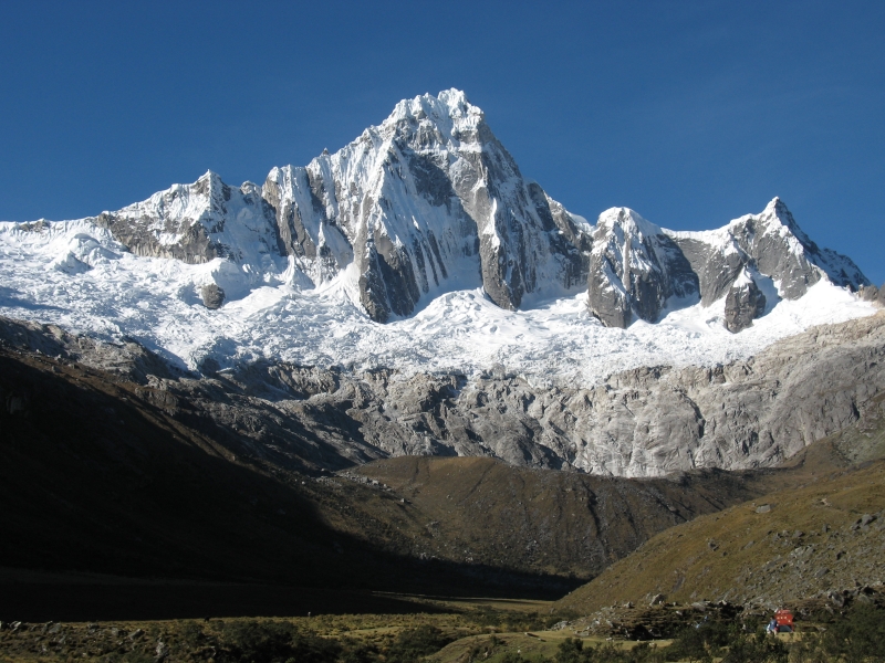 Taulliraju 6035 metres in the Cordillera Blanca of the Peru Andes