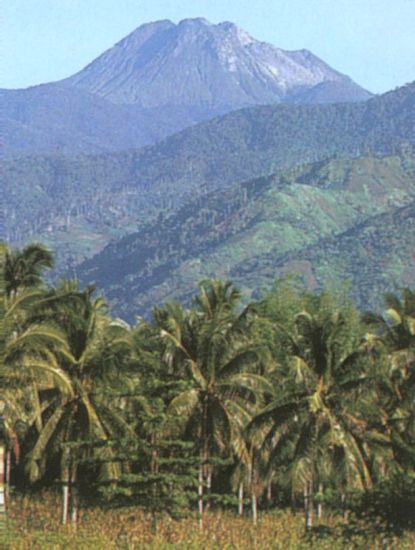 Mount Apo volcano - highest mountain in the Philippines