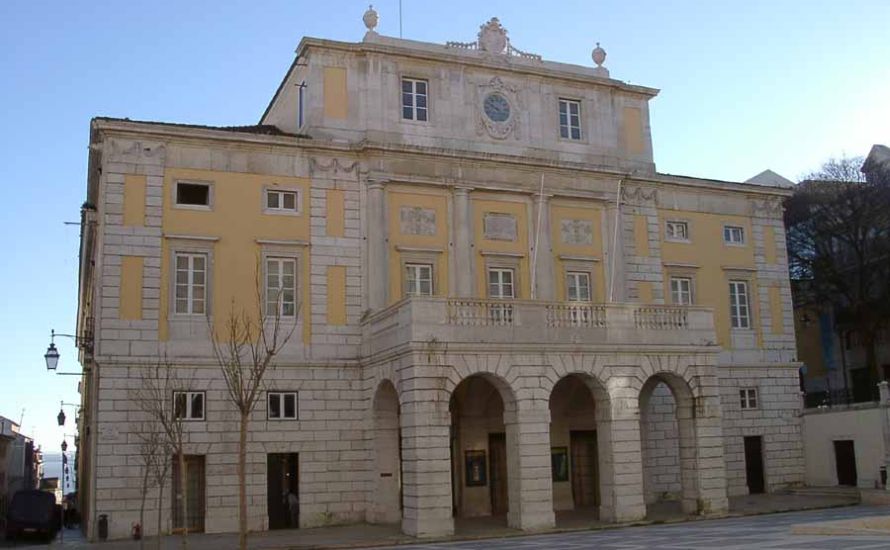 National Theatre in Lisbon - capital city of Portugal