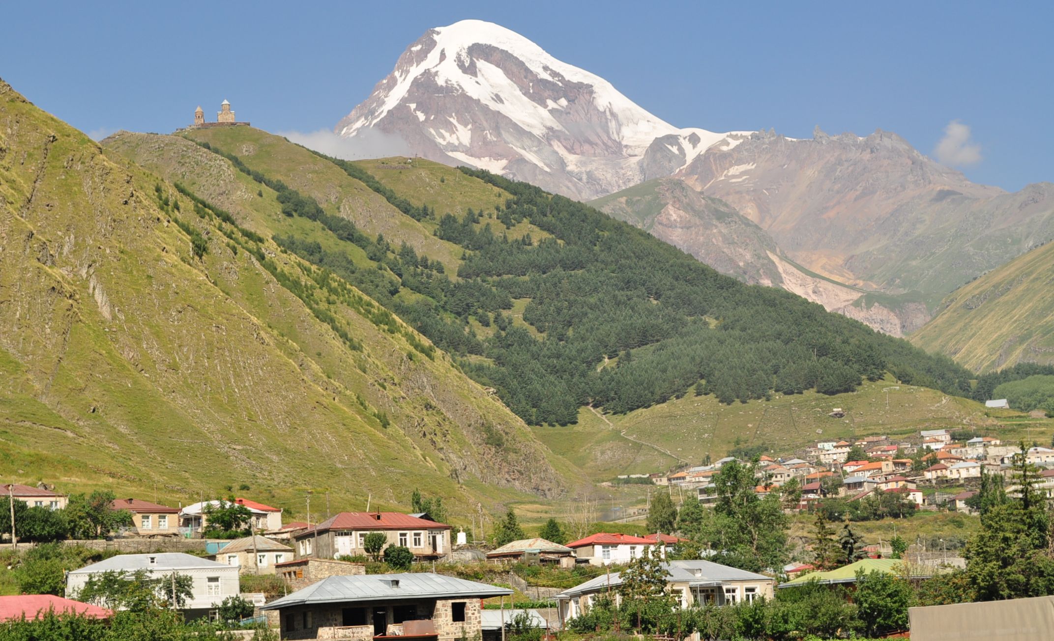 Mount Kazbek in the Caucasus