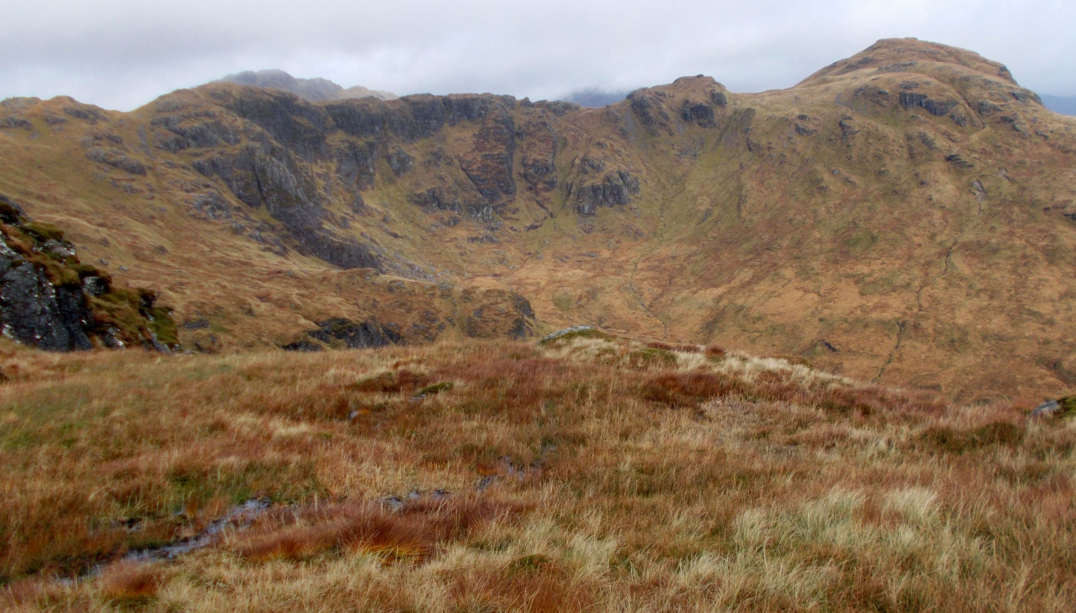 Creag Tarsuin Ridge to A'Chrois from Beinn Narnain