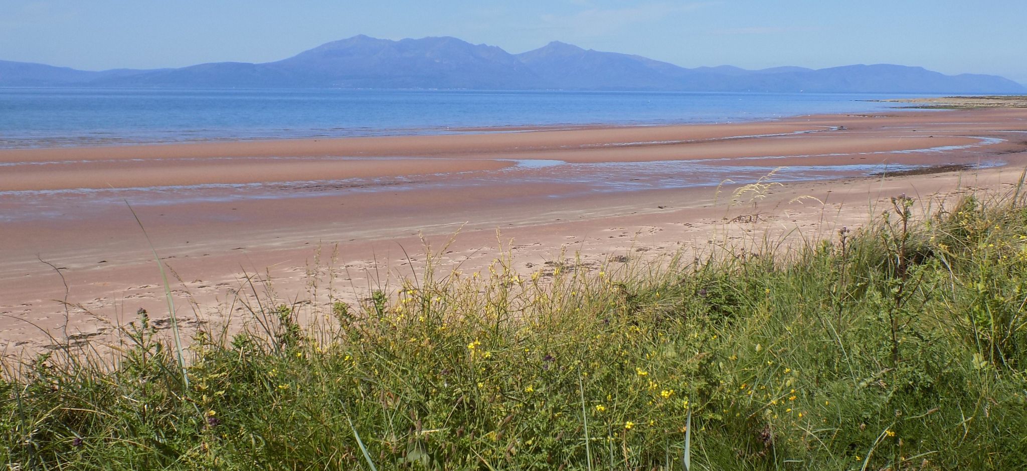 View across the Firth of Clyde to the Isle of Arran