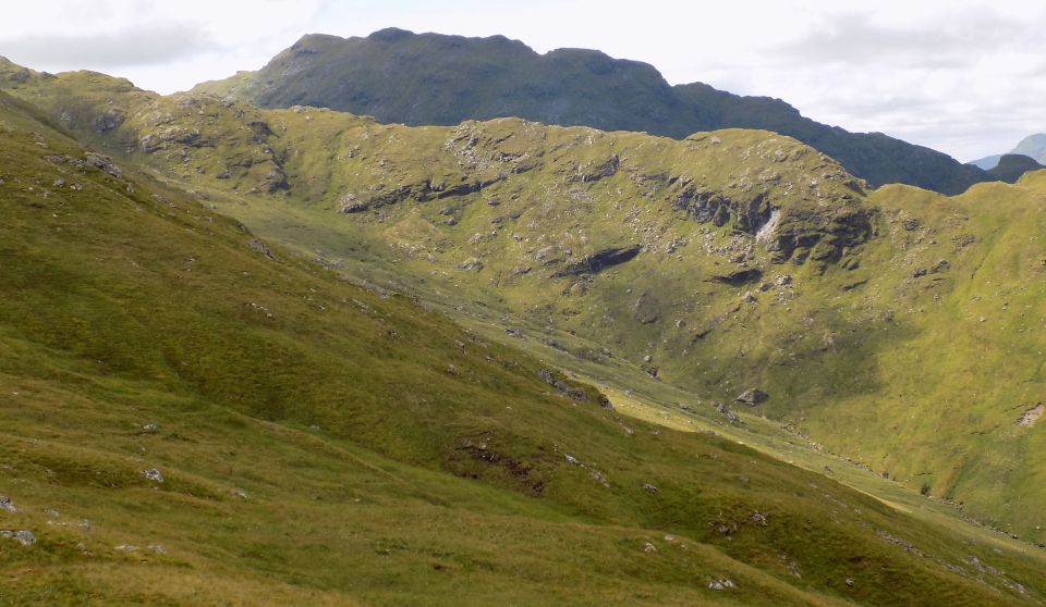 Stob Glas ridge ( route of descent ) beneath Beinn Chabhair