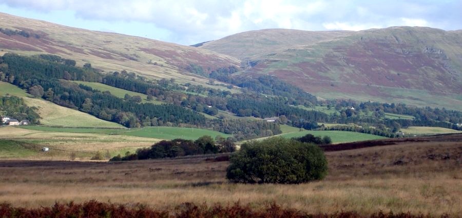 Fin Glen and Crow Road in the Campsie Fells