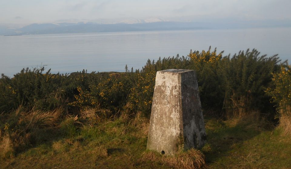 Trig post at Ardmore Point