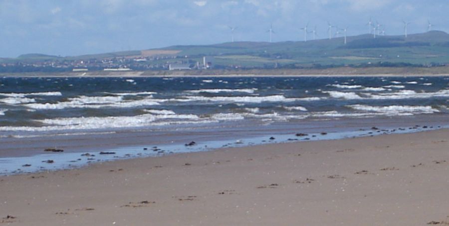 Ayrshire Coast at Ardrossan from Beach at Irvine