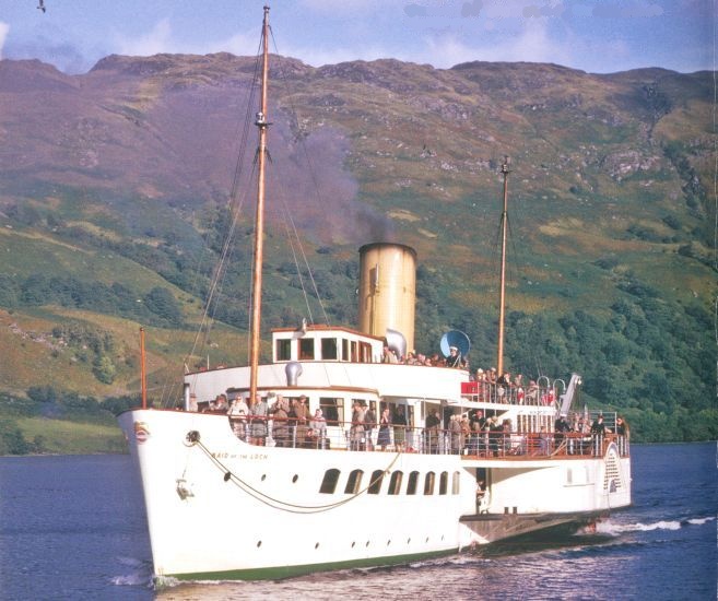 Maid of the Loch sailing on Loch Lomond