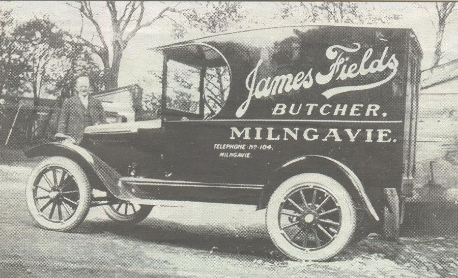 Fields' Butchers Van in Milngavie