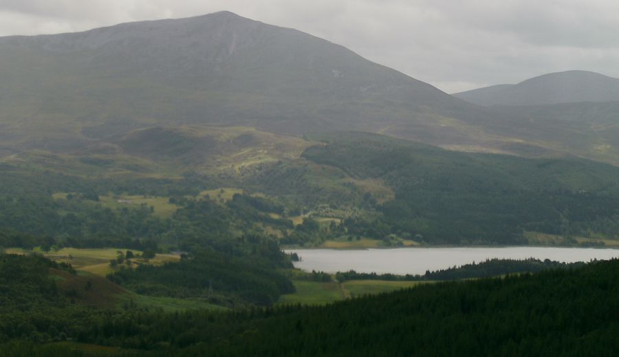 Schiehallion above Loch Rannoch on ascent of Beinn a' Chuallaich