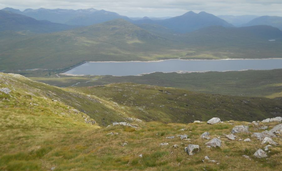 Buachaille Etive Mor from the summit of Beinn a Chrulaiste in Glencoe in the Highlands of Scotland