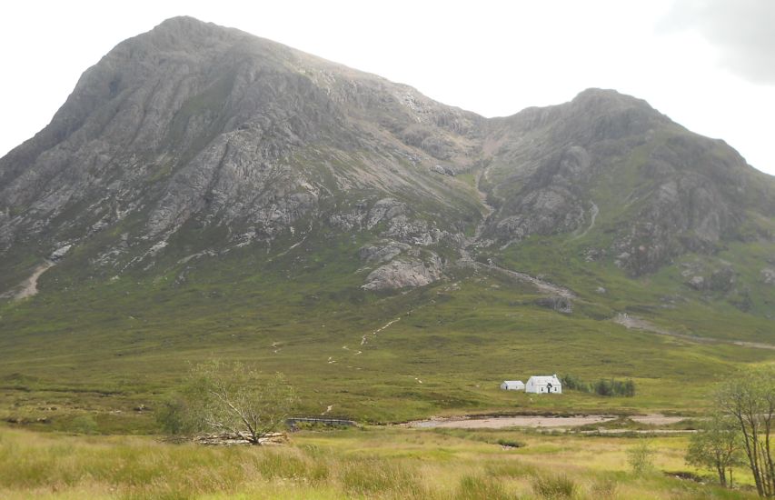 Buachaille Etive Mor from the West Highland Way through Glencoe