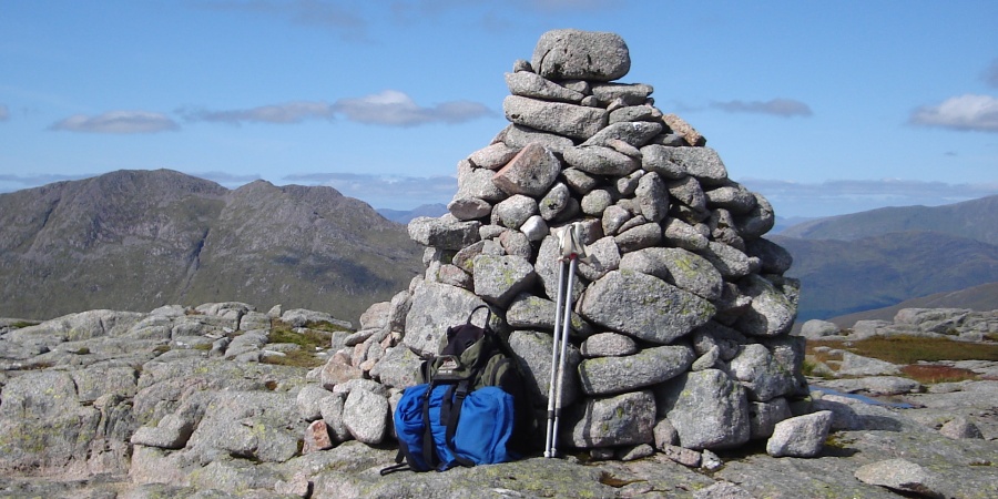 Beinn Sgulaird from summit of Beinn Trilleachan in Glen Etive