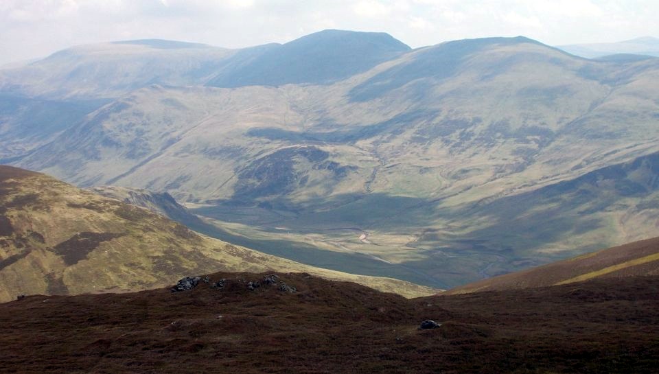 Glas Maol and Creag Leacach above Glenshee